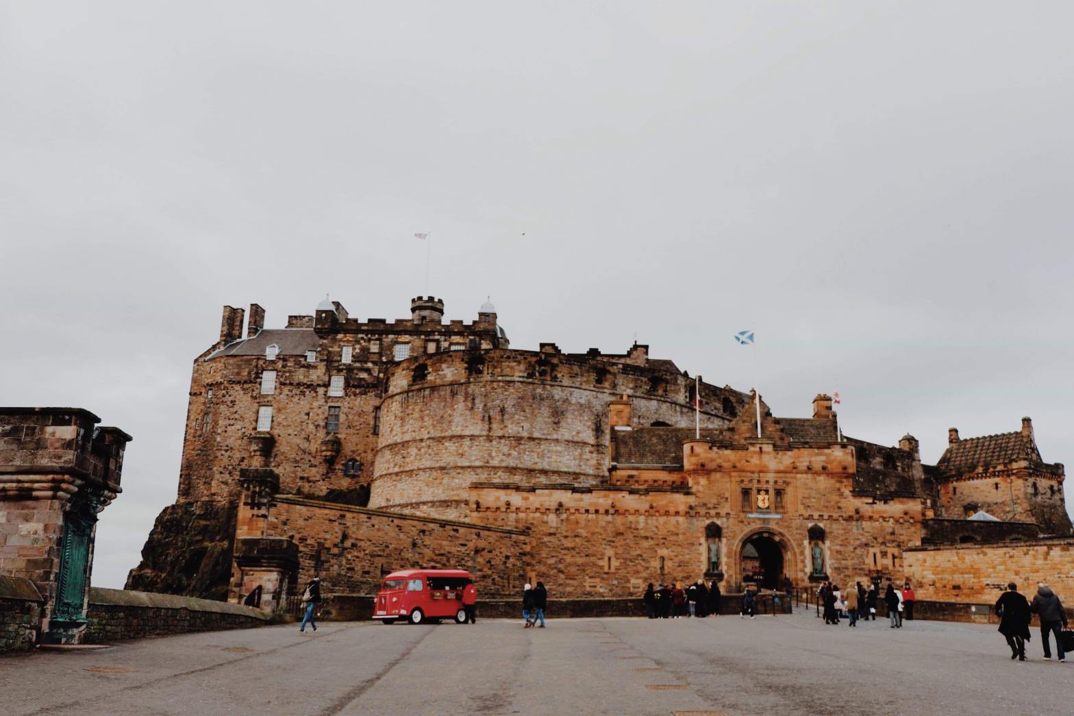 View of Edinburgh Castle from the Royal Mile
