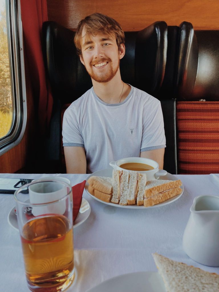 Lunch on the Strathspey Steam Train