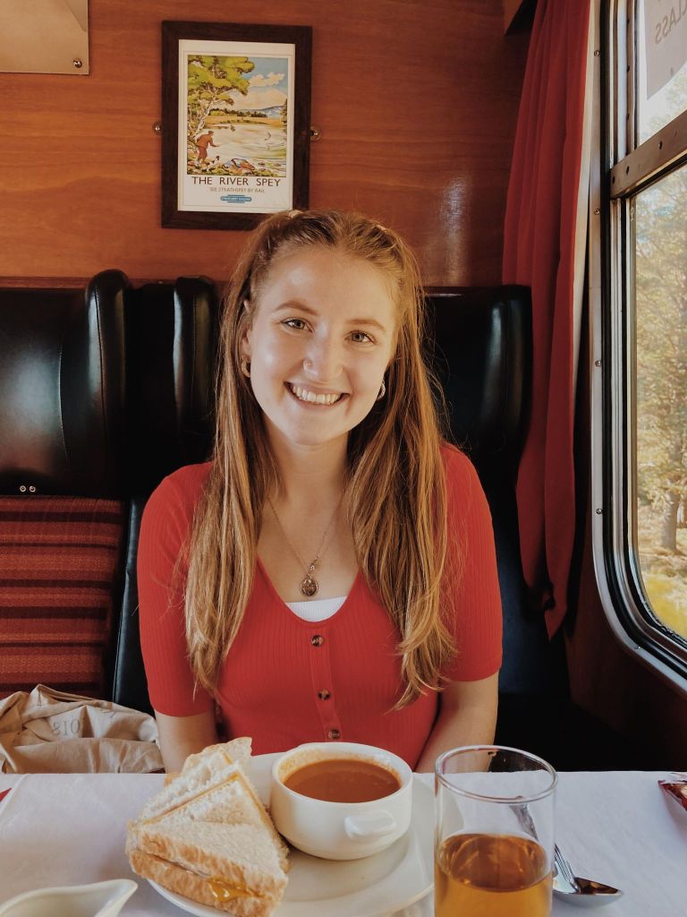 Lunch on the Strathspey Steam Train