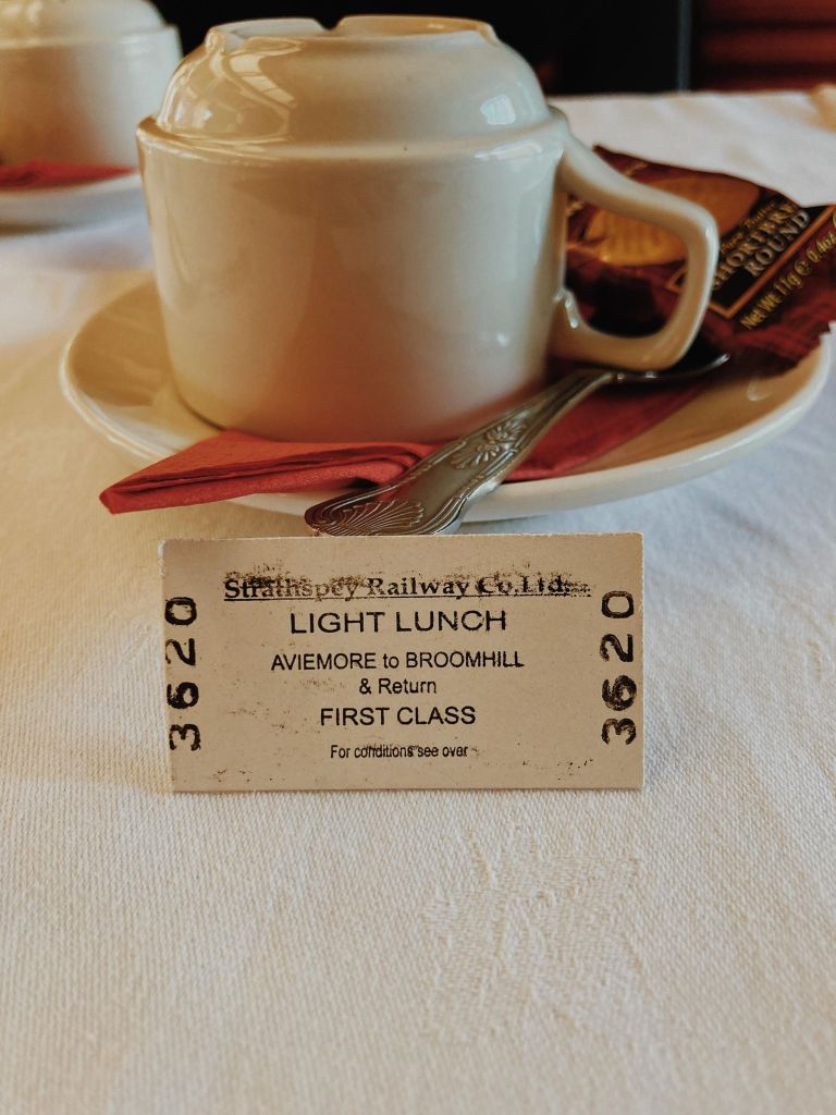 First class ticket the Strathspey Steam Train