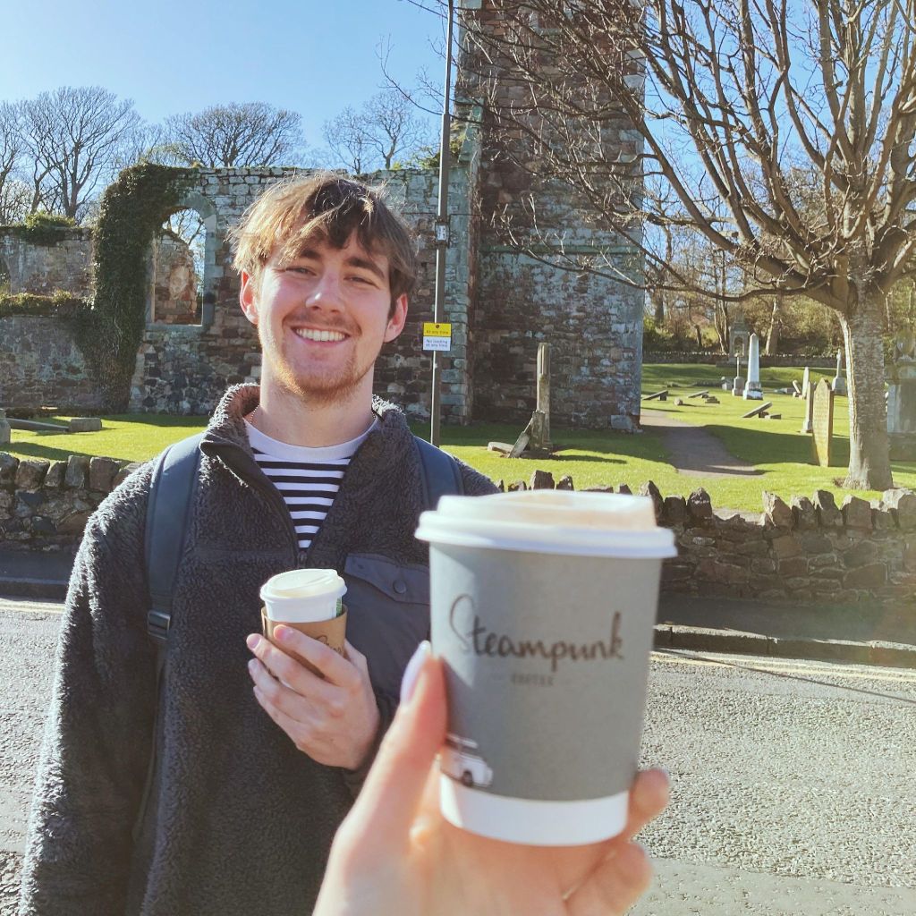 Coffee at Steam Punk North Berwick 