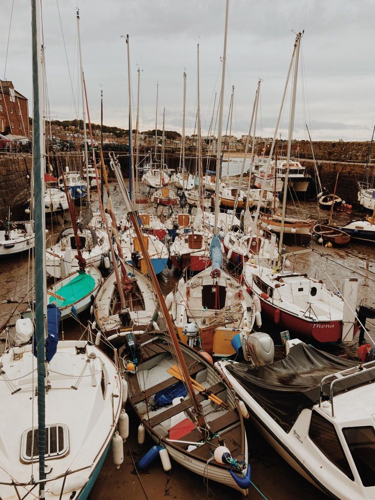 Boats in North Berwick harbour