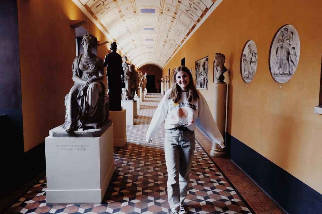 Emily The Heritage Tourist in the Thorvaldsen Museum Denmark