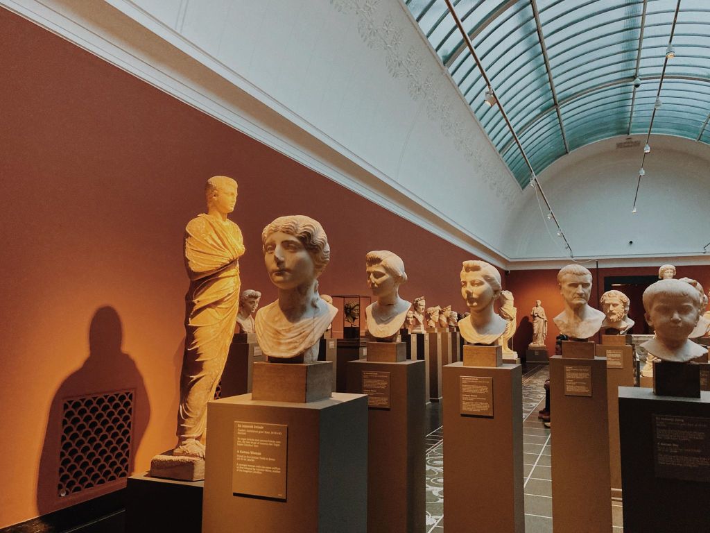 Statue busts at the Glyptoteket
