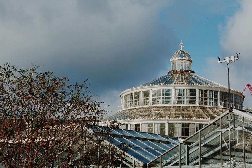 The Palm house - greenhouse in the botanic gardens Copenhagen
